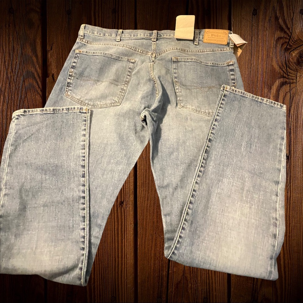 NWT Men’s Ralph Lauren POLO jeans - tall size  (38Tx36) - Picture 3 of 6